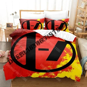 Set di Biancheria da Letto 3D Print Twenty One Pilots, Set Letto Singolo, Matrimoniale, Queen, King Size, Set Copripiumino per Camera da Letto per Adulti, Uomini e Donne