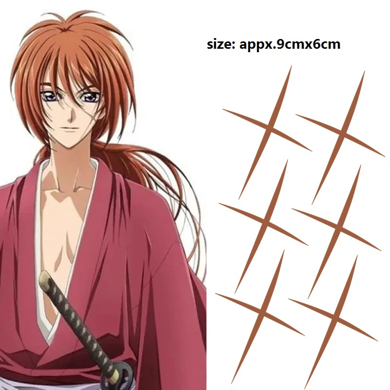 

Временная татуировка из аниме «руруруни Кеншин химура», стикер Kenshin, реквизит для косплея