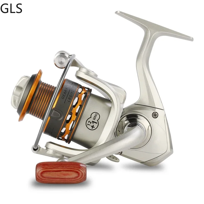 Spinning Fishing Reels Fishing Reels Fishing Reel Spinning 12+1BB Spinning Fishing Reel With Metal Spare Spool 5.2:1 Saltwater/Freshwater Carp casting reel