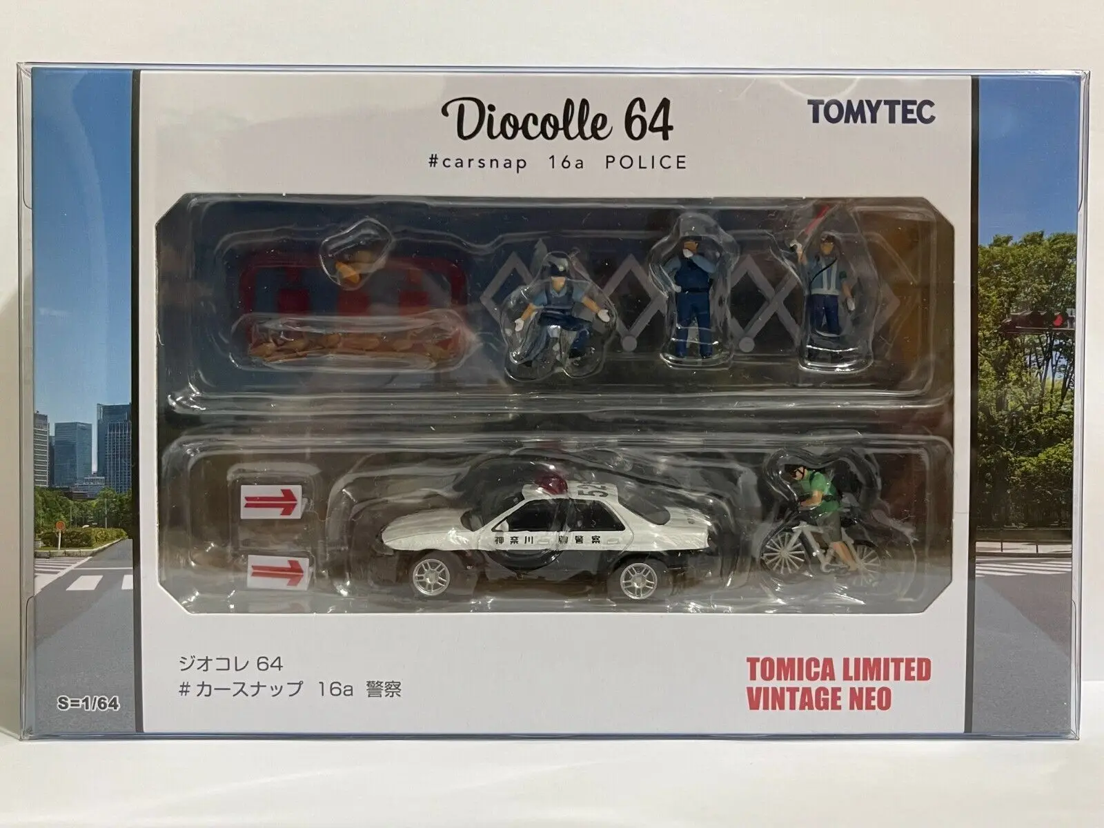 

Tomica Limited Vintage Neo Tomytec Diocolle 64 Carsnap 16a Skyline Police Diecast Model Car Collection Limited Edition Hobby Toy