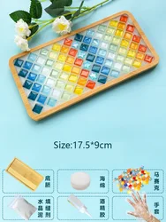 Handmade Bamboo Mosaic Coasters DIY Craft Kit (Style 14)