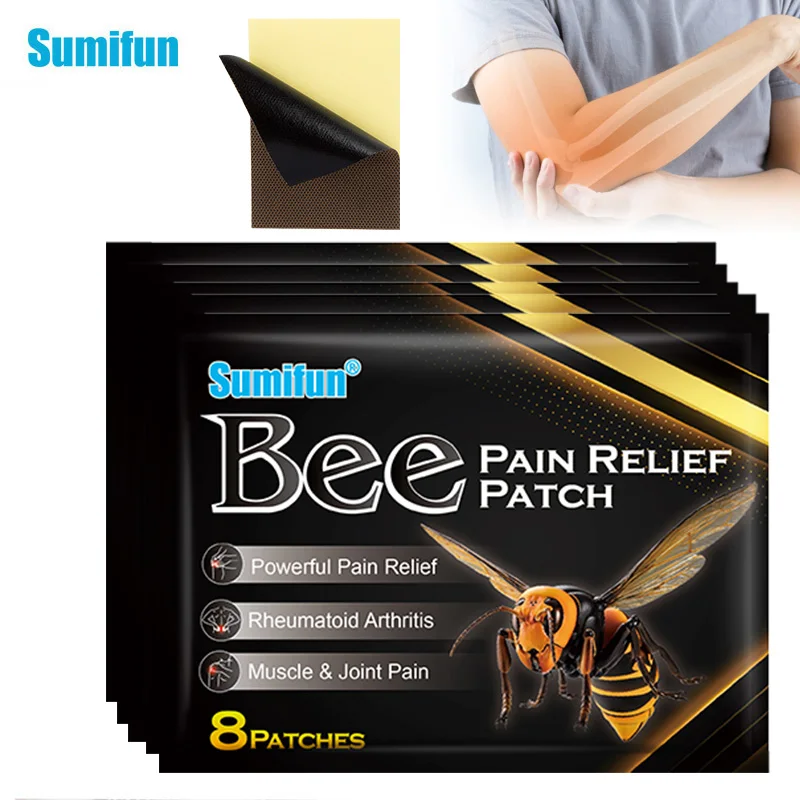 

8/24/40Pcs Sumifun Bee Venom Analgesic Patch Muscle Joint Sprain Arthritis Care Sticker Rheumatism Bone Pain Relief Plaster Care