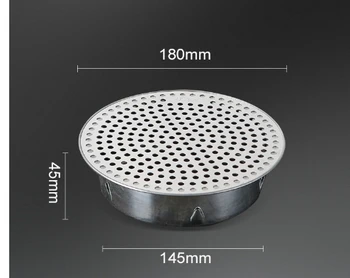 สแตนเลสห้องน้ําท่อระบายน้ําผม Catcher ระเบียงระบายน้ําปลั๊กสวนกลางแจ้งหลังคา Anti-blocking ชั้นกรอง 11
