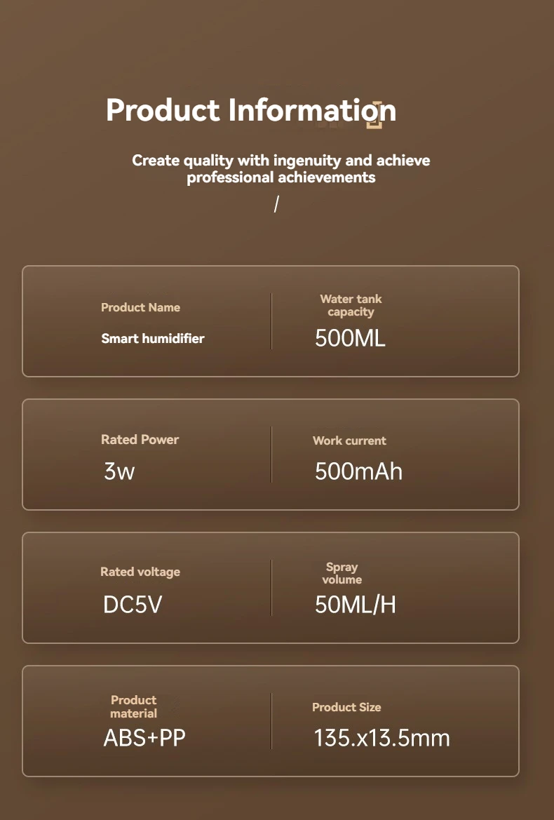 Description Picture 4 of item500ml Smart Humidifier Large Mist Output Auto Shutoff Warm Night Light Air Purification Quiet Operation for Home Office Nursery