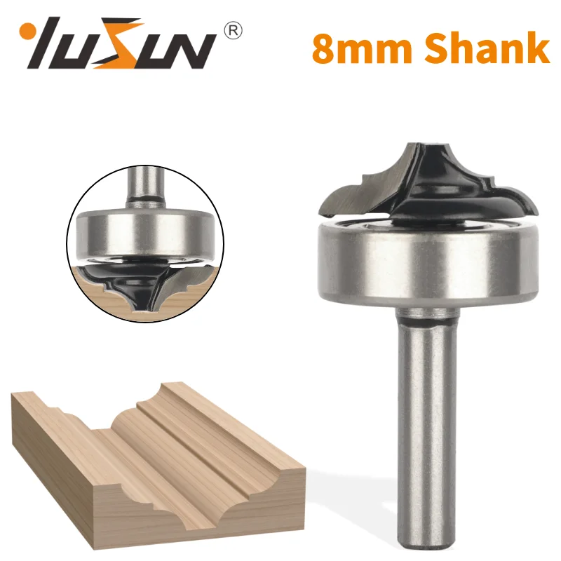 

YUSUN 1PC 8MM Shank Classical Bit With Bottom Bearing Router Bit Woodworking Milling Cutter For Wood Bit Carbide Cutter