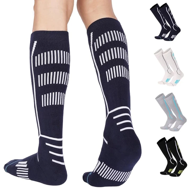 Ski Socks Merino Wool Adult Youth Compression Winter Thermal Kneed-High Skiing Snowboarding Hunting