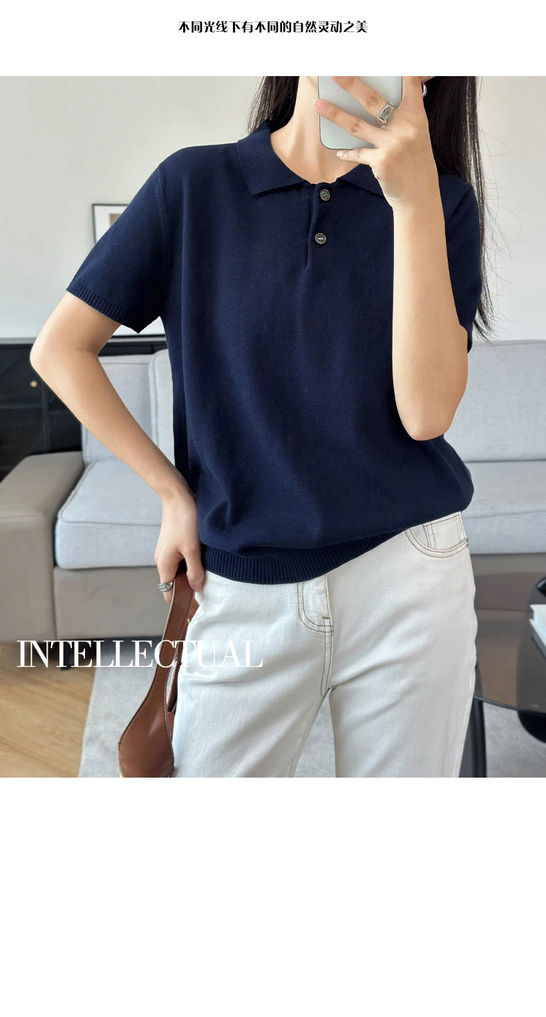 WinvyNee الصيف الملابس النسائية القطن بولو تي شيرت قصير الأكمام بولو طوق الملابس الصلبة بلوزة كاجوال الإناث بلايز أ 1002029