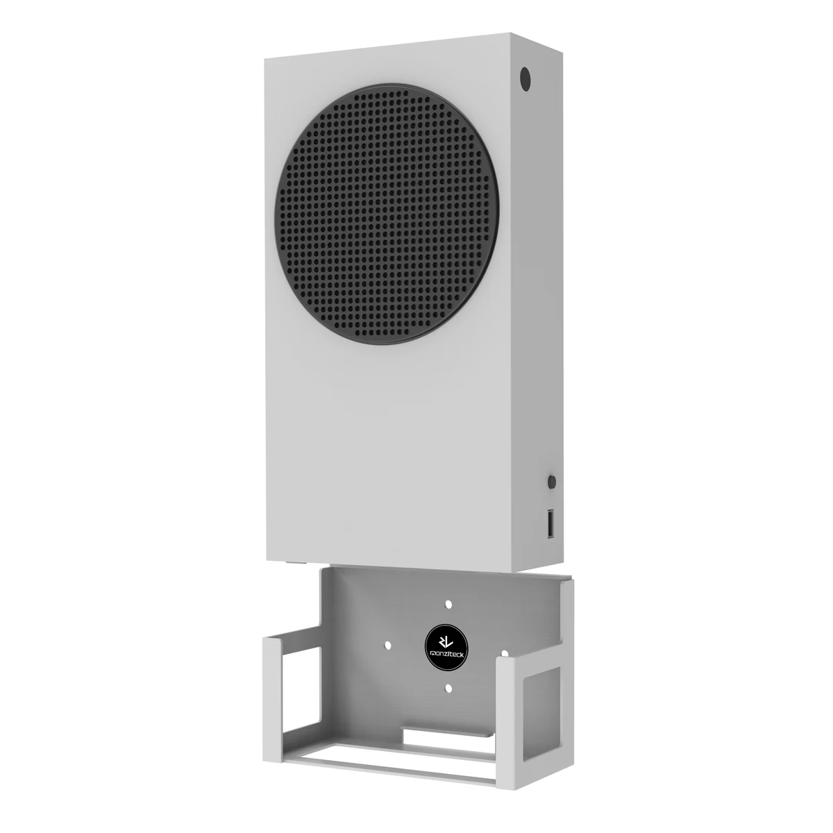 Monzlteck-suporte de Parede para Xbox Series s Todo em Metal Pendurado na Parede com Botão Power Esquerdo e Direito Suporte de Parede para Xss - Image 3