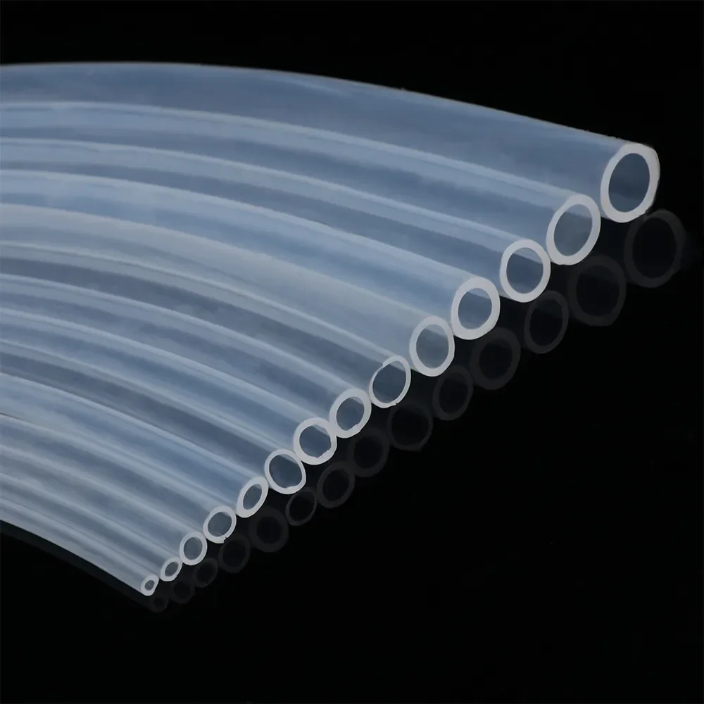 1M / 5M 10M Food Grade Clear Transparent Silicone Rubber Hose 4 5