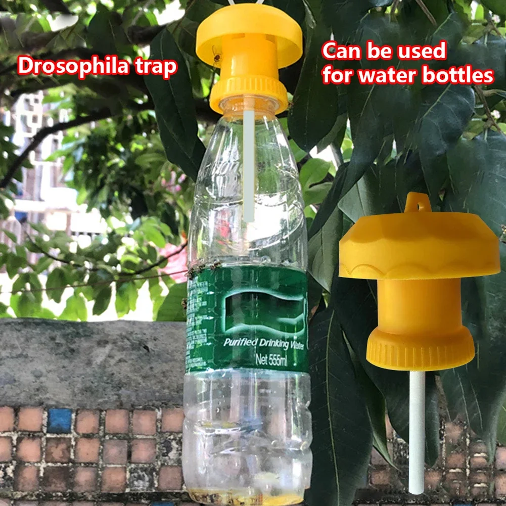 1-6PCS Fruit Fly Trap Plastic Drosophila Trap Anti Fly Fruit Fly Killer Catcher Orchard Insect Trap Pest Control Products