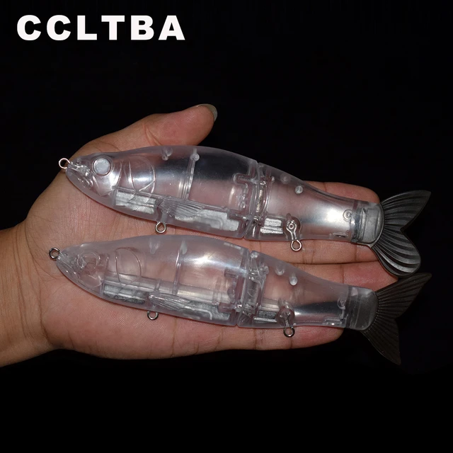 CCLTBA 3pcs/lot Unpainted Glider Shad Blanks Swimbait Hard Body Fishing  Lures Slide Jointed Baits Wobblers Tackle - AliExpress