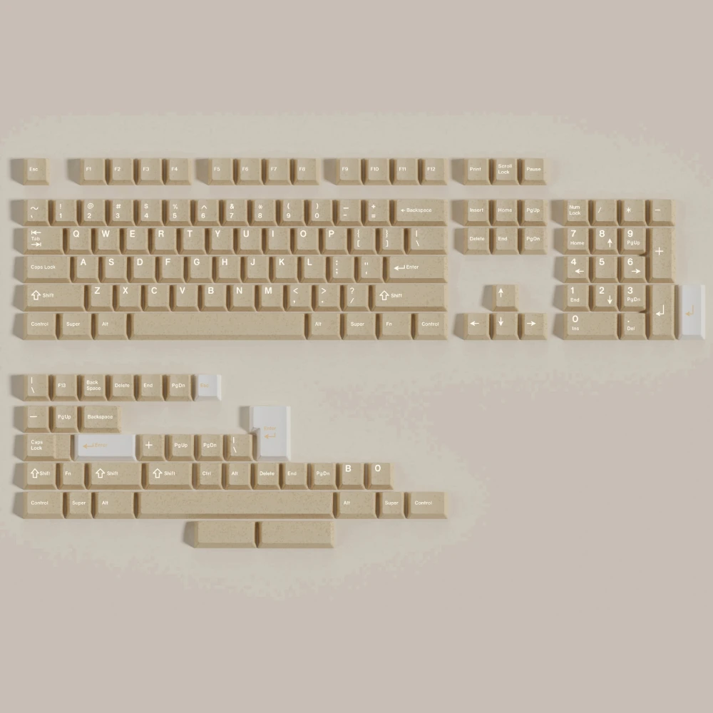 Gmk Cyl Dune Tema Keycap Conjunto Completo Abs Personalizado Sandy Grain Tampão de Teclado Perfil Cereja Acessório Teclado Mecânico - Imagem 5