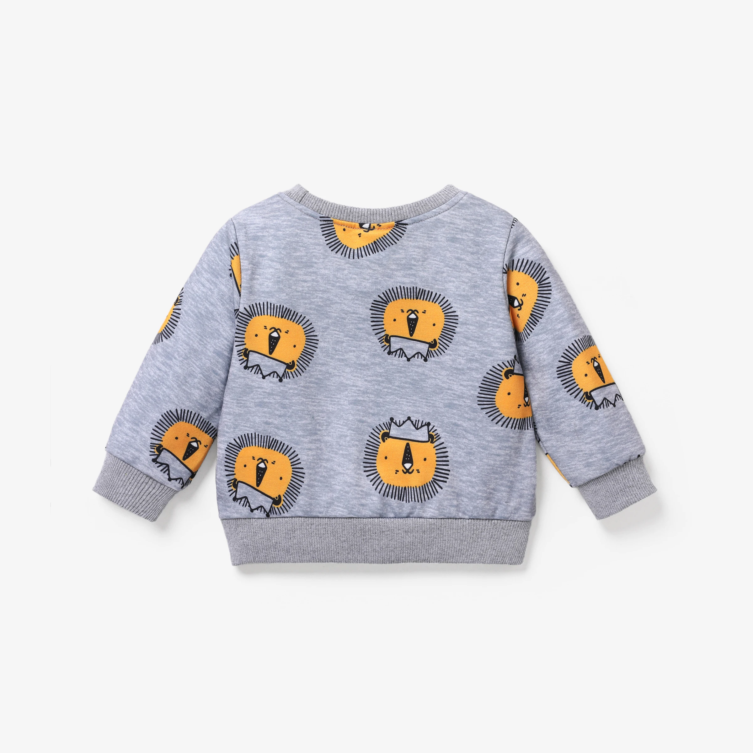 PatPat  소년 사자 패턴 풀오버 후드