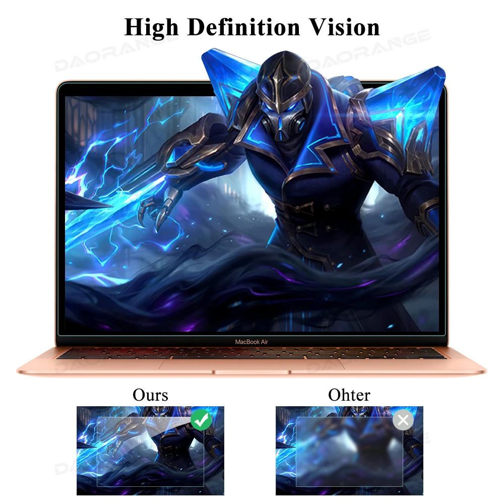 Protetor de Tela para Macbook hd Soft Film Touch Bar Max Cover Guarda Acessórios Air 13 em m1 m2 Pro 11 em 13 em 14 em 15 em 16 em - Imagem 4