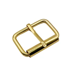 Set of 5 Metal Roller Buckles for Belts and Accessories (Golden)