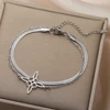 Dawapara – Bracelet à breloques avec nœud de sorcière pour femmes, amulette de Protection des nœuds celtiques, chaîne de perles en acier inoxydable, bijoux Wiccan de sorcellerie