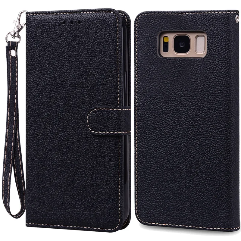 Luxurious Leather Wallet Flip Case for Samsung Galaxy S8 Plus