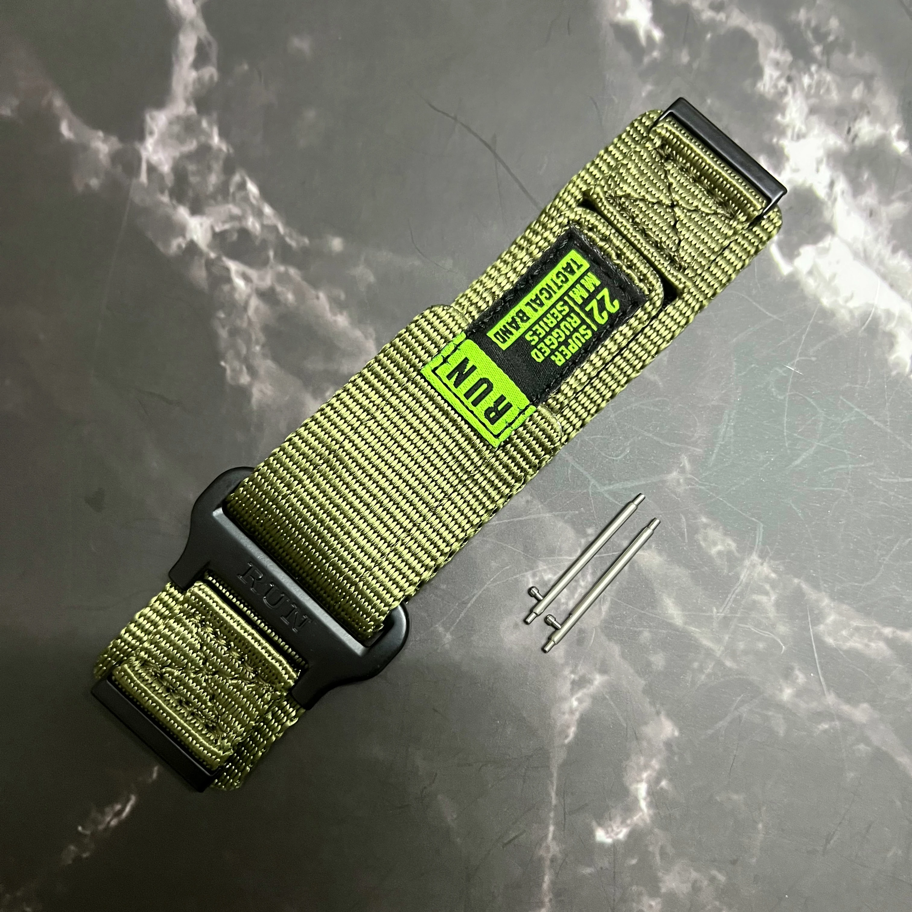 Premium 24mm Nylon Loop Strap Bracelet | Easy Fit & Replaceable Wristband Belt
