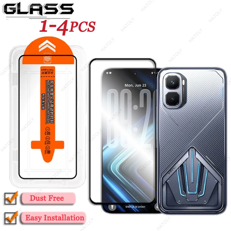 Easy Installation Dust-Free Screen Protector with Black Edge Protective Film
