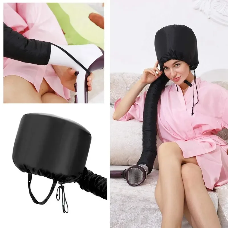 Portable Soft Hair Drying Cap Womens Blow Dryer Home Hairdressing Salon Supply Adjustable Accessory