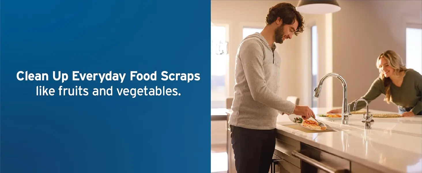 Description Picture 5 of itemGarbage Disposal, Standard Series 3/4 Continuous Feed Food Waste Disposer, Black / Stainless