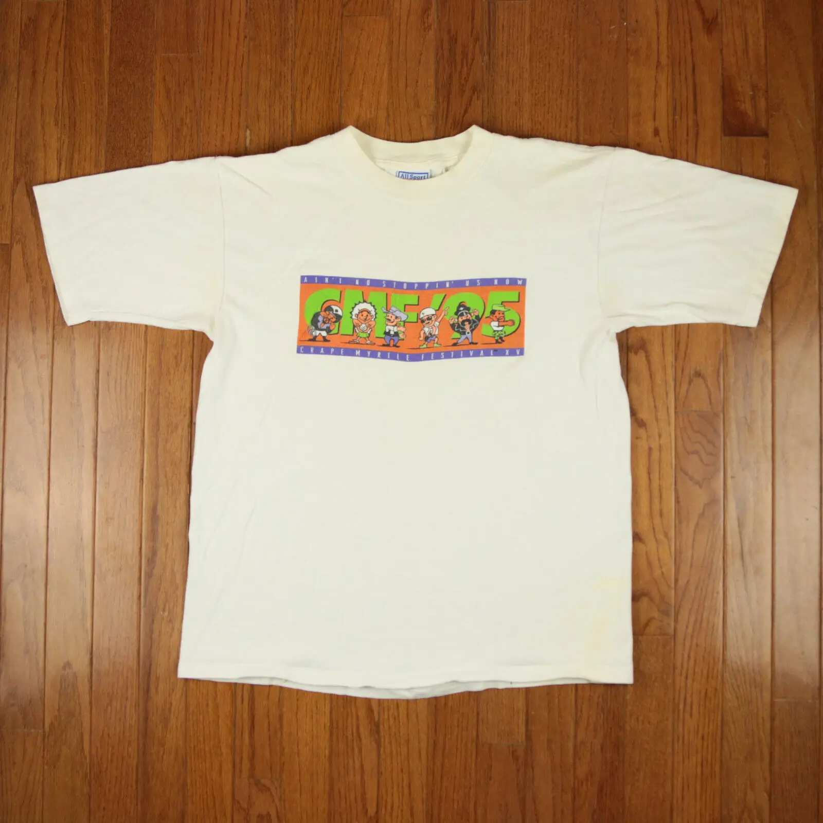 1995 Crape Mirto Festival Disco Village People Ymca T-Shirt Taglia L Interesse Gay