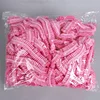 100pcs/set Disposable Shower Caps Plastic Waterproof Headgear Pink Spa Salon Hotel Hair Dye Women Elastic hair Cap Bathroom 1