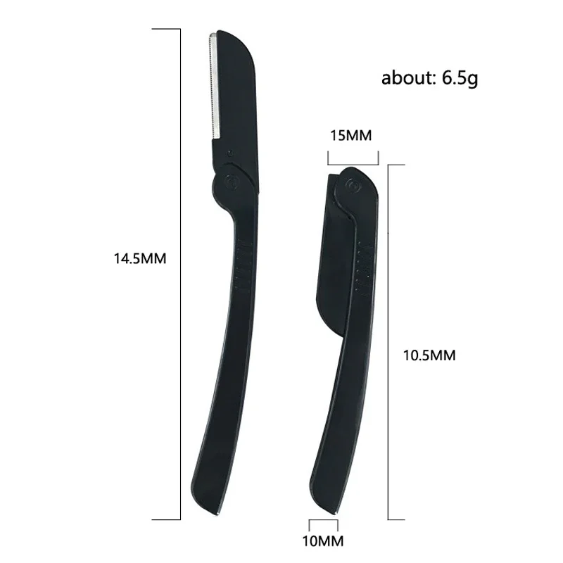 1PC Disposable Microblading Safe Folding Women Face Shaver Eyebrow Trimmer Blade Anti-Scratch Razor Makeup Tools 3