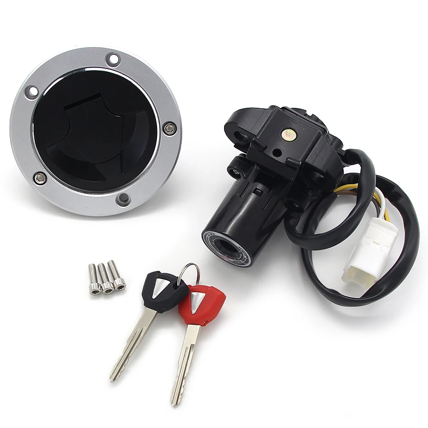 

Motorcycle Fuel Gas Ignition Switch Lock With Key Kit For Kawasaki EX650 Ninja 650 ER6F EX400 400R OEM:51049-0714 27005-0552