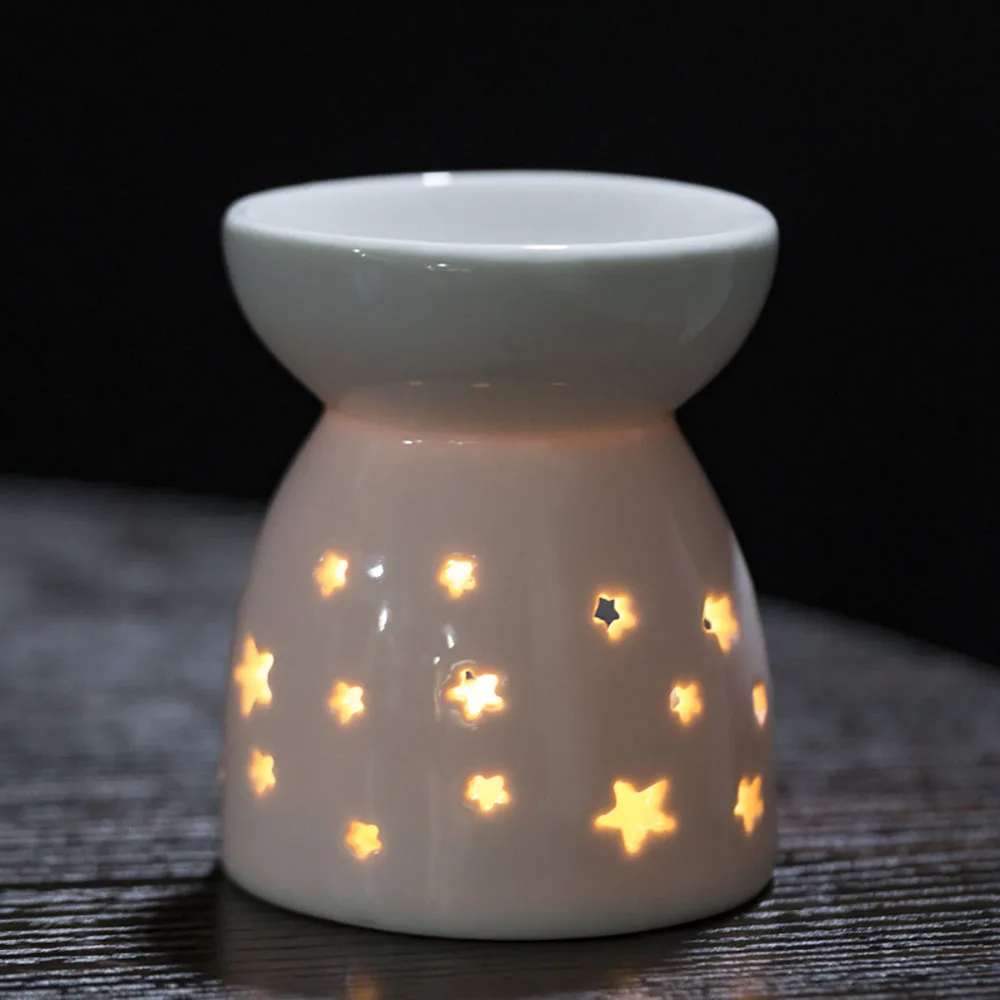 Nordic style ceramic Wax Melt Essential Oil Burner household ceramic candle incense burner aromatherapy candle warmer