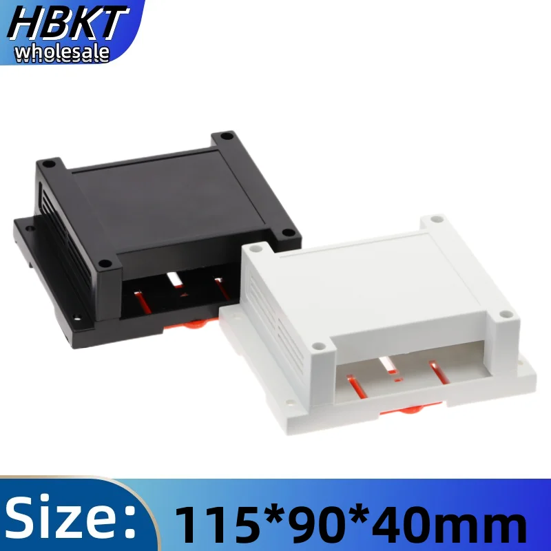 electronics junction box outlet box 115x90x40mm ABS plastic instrumentation shell for din rail control device 1pcs/lot electronic enclosure case electrical junction box electrical box