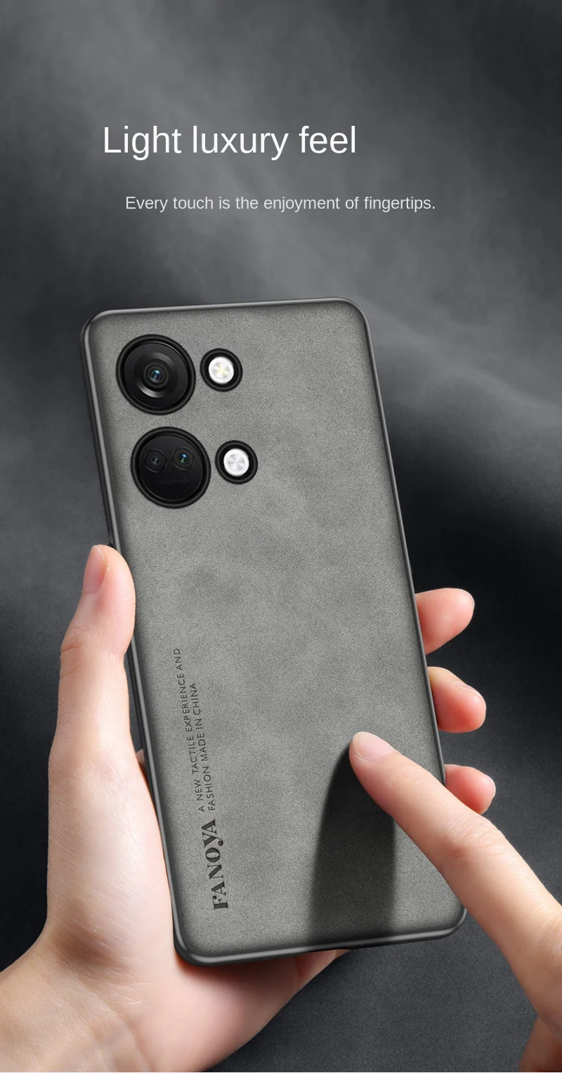 Phone Case For Oneplus Soft Suede Pu Leather Lens Protection Cover_voghion.com
