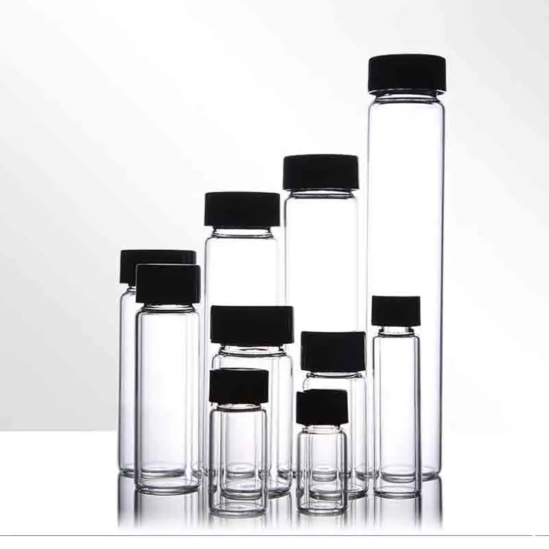 2ml-100ml-Laboratory-Clear-Glass-Screw-top-Reagent-Sample-Bottle-Lab ...