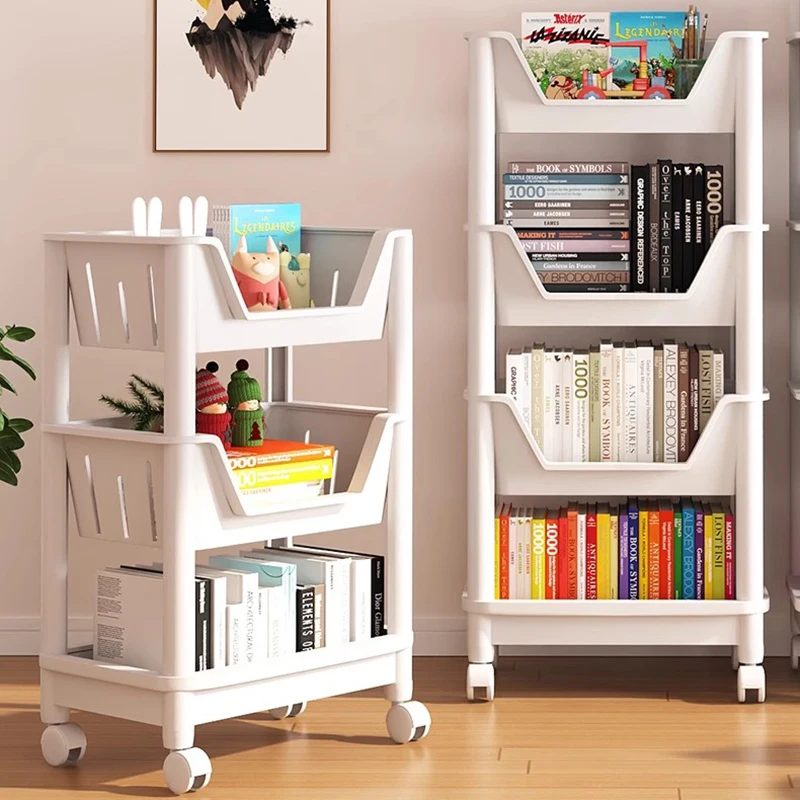 Creative Book Shelf Decor Organizer Mobile White Design Acrilico Scaffale Storage Estanteria Libreria Mobili Industriali