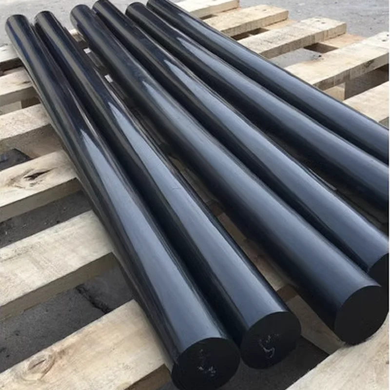 PA6 Pure Nylon Rods Wear Resistant Bar For Machining Black Diameter 3mm To 300mm