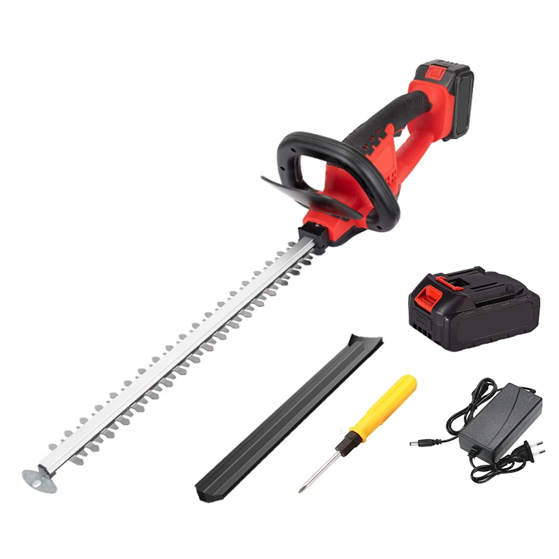 

Electric hedge trimmer, trimming machine, repairing trimmer, double-edged trimming fence landscaping+2 batteries, lawn trimming