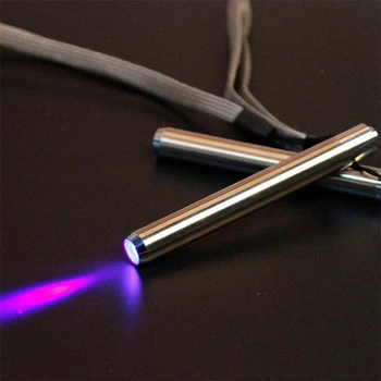 UV LED Flashlight 395nm 365nm Ultraviolet Light Mini Flash Light UV Lanterna Portable LED Lamp For Cash Medical Product Detector 1