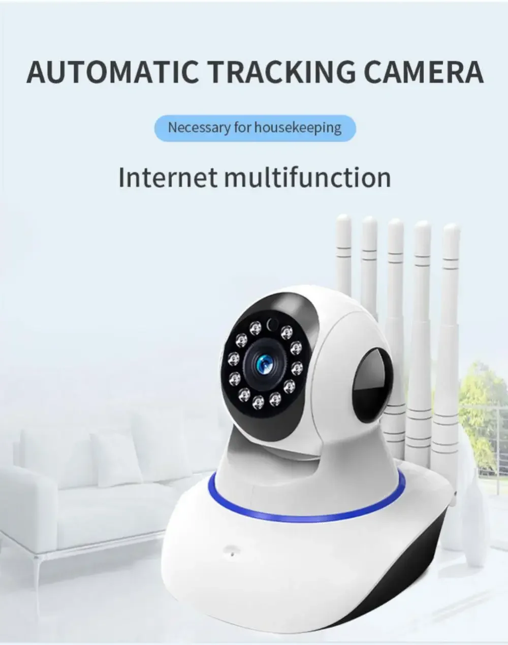 1080P Wifi Ip Camera Visione Notturna Smart Home Camera Wide View Sorveglianza Cctv Cam Wireless Baby Monitor Videocamera