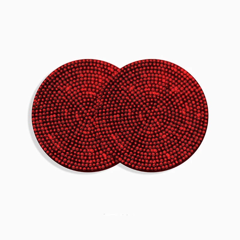 Luxury Diamond-Studded Non-Slip Car Coasters | Elegant Silicone Drink Mats