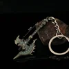 New 7cm World of Warcraft Weapon Keychain Shadowmourne Axe Azeroth Game Peripheral Metal Model Keychain Ornament Craft Gift Toys 3