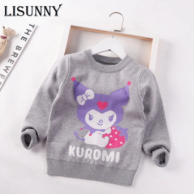 

2023 Autumn Winter Children Clothing Kids Sweater Girl Sweater Baby Pullover Cartoon Jumper Girls Toddler Clothes Lolita 2-8y