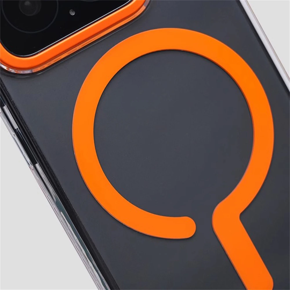 Ultra Thin Transparent HD Magnetic Phone Case - Wireless Charging Compatible, Simple Clear Hard Cover