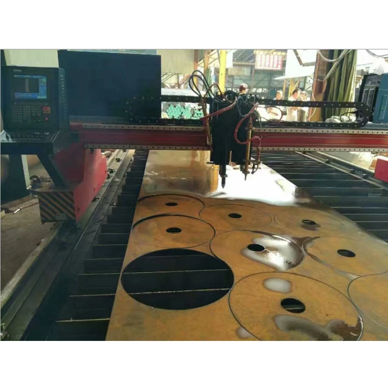 China gantry type CNC plasma cutting machine for aluminum/iron/steel/metal sheets cutting 6