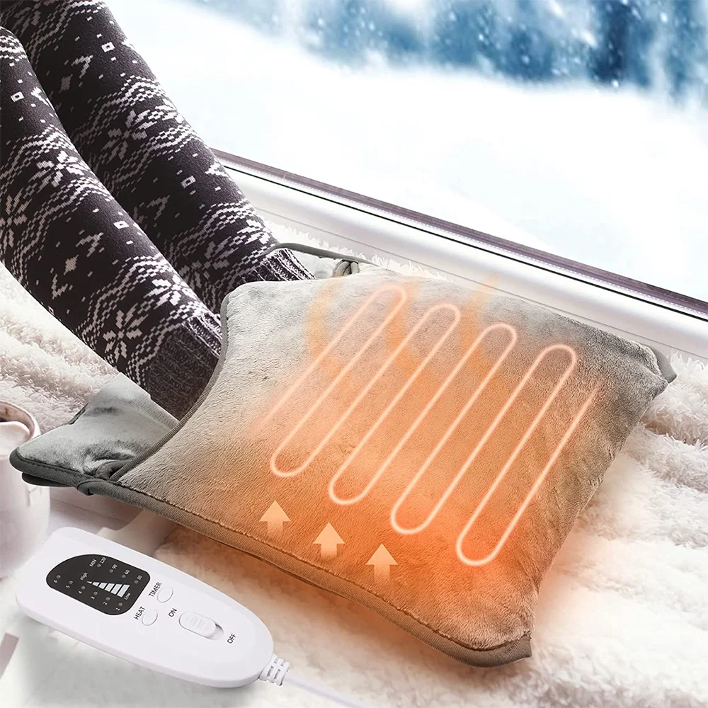 Electric Heating Pad Foot Warmer Hand Winter Heater Hands Feet Warming