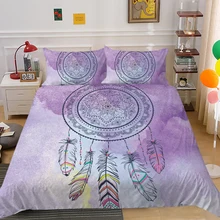 

European Pattern Hot Sale Soft Bedding Set 3d Digital dreamcatcher Printing 2/3pcs high quality Duvet Cover Set ES/DE/EU/US Size