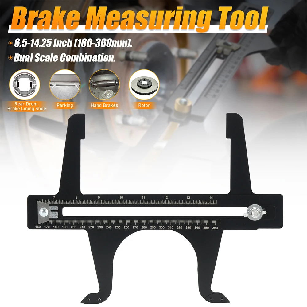 Drum Brake Measuring Resetting Tool Stainless Steel Brake Drum ...