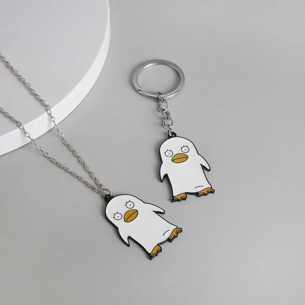Cartoon Gintama Metal Jewelry Anime Warrior Darth Vader ELIZABETH Shape Enamel Keychain Brooch Necklace Cute Cosplay Gift Access