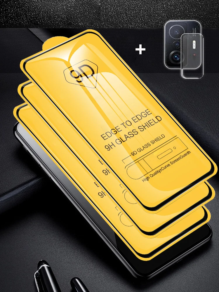 9D Vetro Xiaomi 11T Pro Glass Mi 12 T 11 Lite 5G Ne Pellicola Protettiva Mi 11T 12 Lite Vetro Temperato Redmi Note 10 9 11 Pro Screen Protector Xiomi 