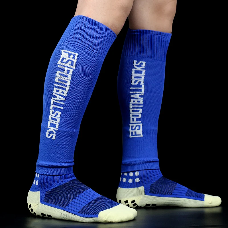 Meias elásticas para esportes de futebol, capa de camada única, cobertura protetora profissional para as pernas, adultos e jovens, perna FS