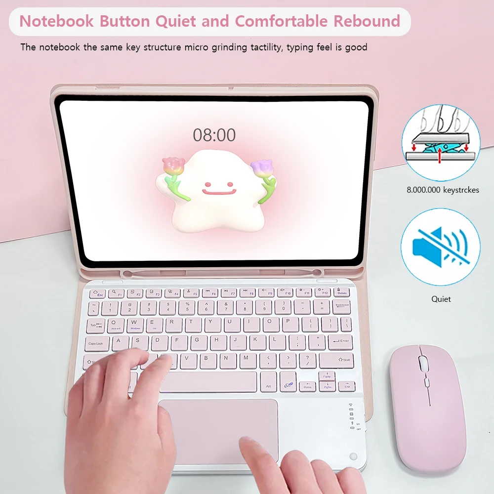 Universal Magic Keyboard Case with Wireless Mouse